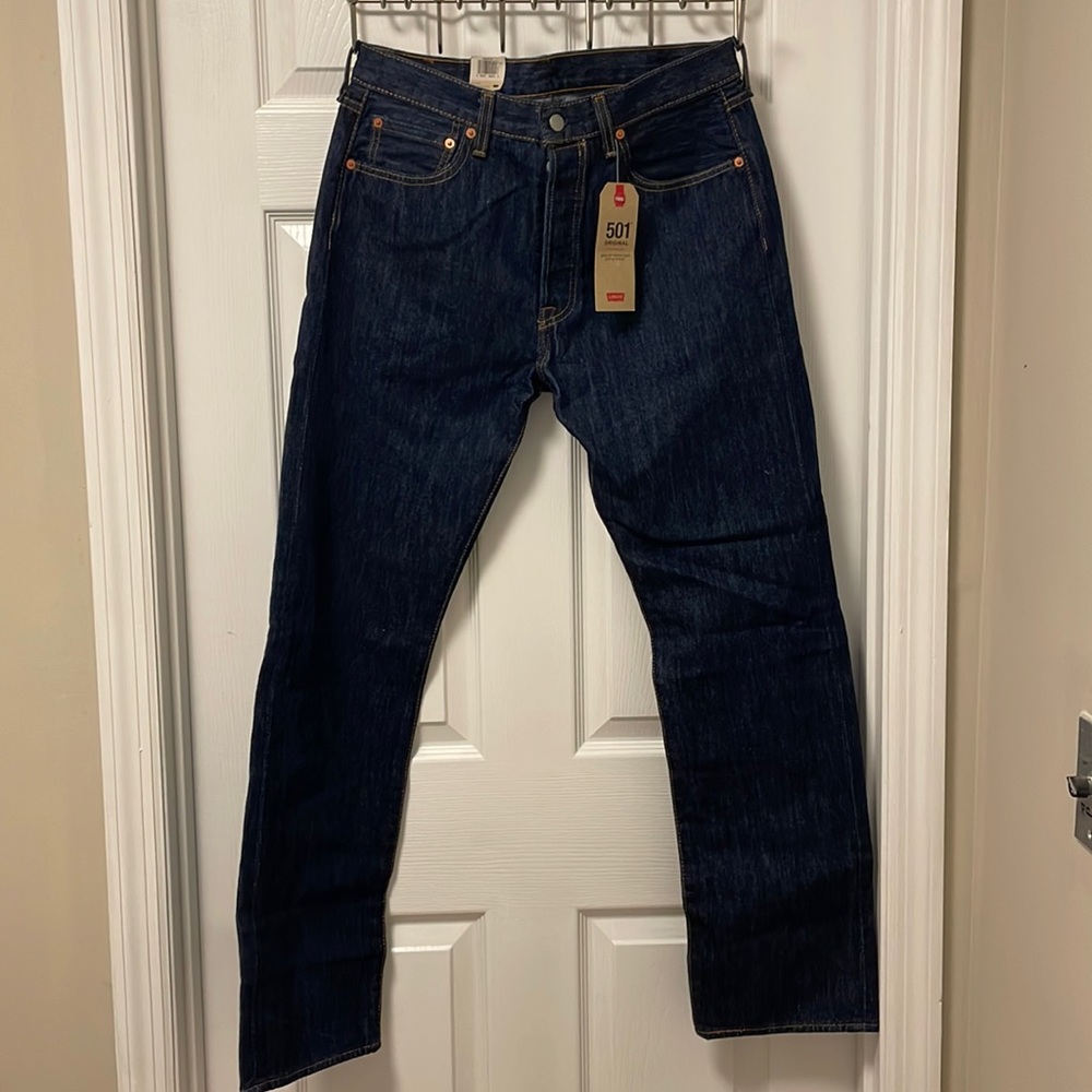 Levi’s 501 original straight leg jeans for men